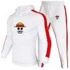 Mode Luffy Sweat À Capuche Anime One Piece Survêtement Hommes À Manches Longues Pull + Pantalon De Jogging 2pcs Ensembles Fit
