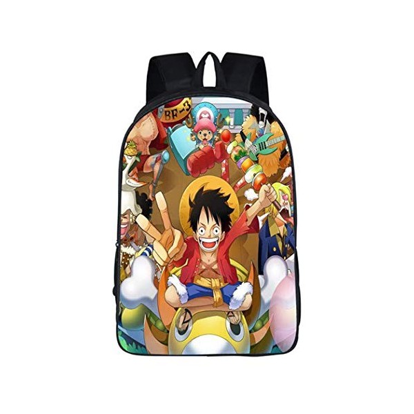 WANHONGYUE One Piece Anime Image Backpack Sac décole Sac à Dos Cartable pour Étudiant Filles Garçons /3