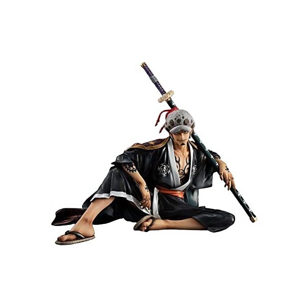 Anime Heroes Trafalgar D Water Law Figure Supernewstar Wano Country Samouraï Articulations Mobiles en PVC Statue décorative d