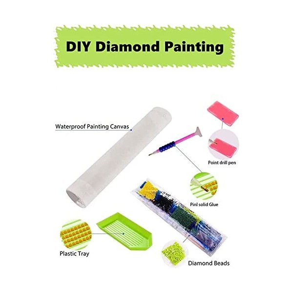 LORDOS Diamond Painting Kits, Peinture Diamant pour Enfants et Adultes, Poster Manga One Piece Broderie Diamant kit Complet,5