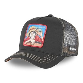 Capslab Luffy One Piece Black Trucker Cap - One-Size
