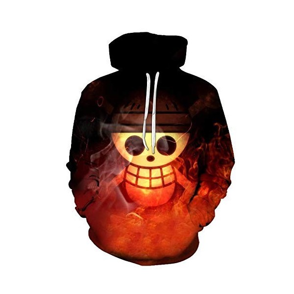 Unisexe One Piece Pirates Animé Sweats à Capuche Luffy Zoro Nami Pull à Capuche Pull One Piece Japonais Manga Sweatshirt avec