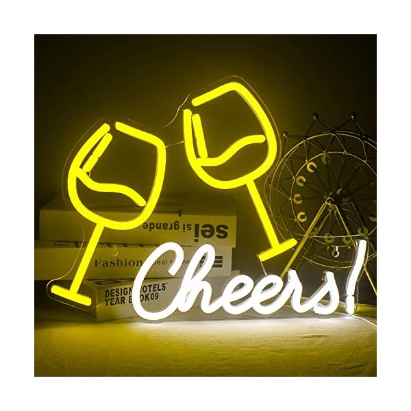 Wanxing – Panneau néon « Vice City » à LED rose et blanc, décoration murale alimentée par USB pour chambre à coucher, salle d