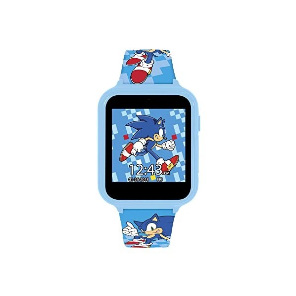 SONIC Montre à Quartz numérique pour garçon avec Bracelet en Silicone SNC4055, Bleu, Sangle