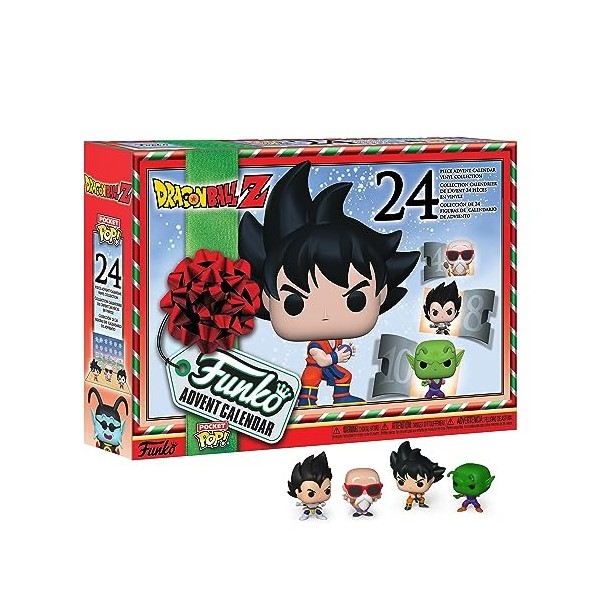 Funko Advent Calendar: Dragon Ball Z - Goku - Calendrier de Lavent - 24 Jours de Surprise - Mini-Figurine en Vinyle à Collec