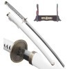 One Piece Katana en Bois Lame en Bois Katana Wado Ichimonji Sabre Zoro Katana Epee Sabre + Support en Bois Inclus/Repliksword