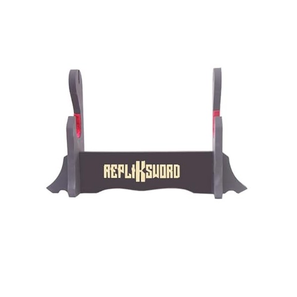 One Piece Katana en Bois Lame en Bois Katana Wado Ichimonji Sabre Zoro Katana Epee Sabre + Support en Bois Inclus/Repliksword