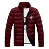 WANHONGYUE Anime One Piece Monkey D Luffy Down Jacket Manteau en Duvet Homme Hiver Veste Outwear Blouson Noir/3 M
