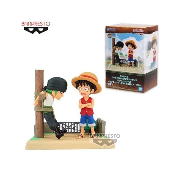 Banpresto One Piece - Luffy & Zoro - Figurine WCF-Log Stories 7cm