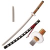 Skyward Blade Épée en bois Roronoa Zoro Katana, Anime Original Texture Japonaise Samouraï Épée, Trafalgar Law Katana Rouge Ja