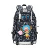RavEnt Chopper Anime One Piece Anime Sac à dos décole pour enfants Sac décole Anime Oxford Daypack, multicolore