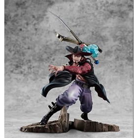 ENFILY Figurine Anime One Piece Mihawk, 34 cm, tient une épée Mihawk en PVC, modèle de poupée, personnage danime, cadeau de 