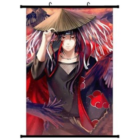 Poster en Tissu Manga IFHDO Anime Wallscroll N-aruto Anime Décoration Murale daffiche de Défilement de Tissu Décoration de l