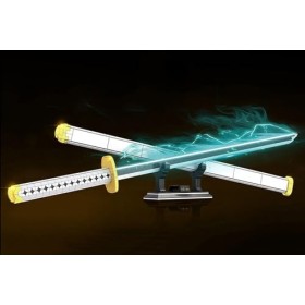 Blocs De Construction De Modèle Dépée,806 Pièces Kit de Construction Ninja Katana De Samouraï,épées danime Cosplay avec Fou