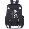 Roffatide Anime One Piece Lumineux sac à dos Oxford Noir Grande Capacité Sac décole Sac à dos pour ordinateur portable