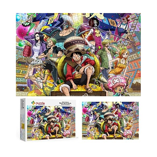 Puzzle 2000 Pièces pour Adultes, Puzzle Anime One Piece, Puzzles Classiques Adolescent Enfant Puzzle Puzzles danniversaire P