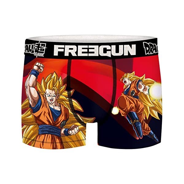 FREEGUN Boxer Enfant Dragon Ball Super, Caleçon Garçon, Stretch et Ajustement Parfait, Multicolore, Taille 12/14 Ans