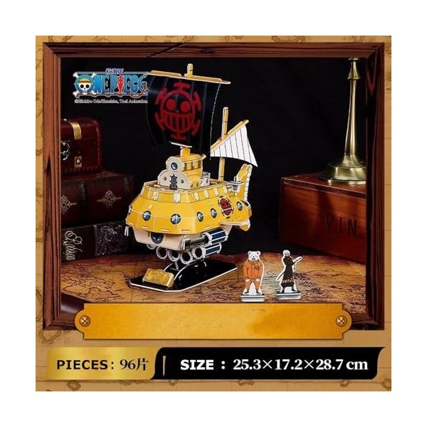 One Piece Bateau Puzzle 3D Jouet Amoureux de lAnime Luffy Zoro One Piece Bateau Merchandising Manga Décoration chambre en Fi