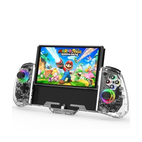 Switch Controller for Nintendo Switch/OLED, One-Piece Switch Pro Controllers Replacement for Joycon, Handheld Switch Grip Rem