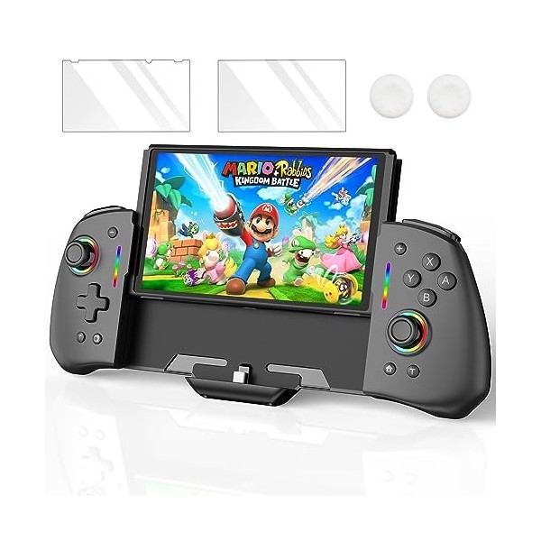 Switch Controller for Nintendo Switch/OLED, One-Piece Switch Pro Controllers Replacement for Joycon, Handheld Switch Grip Rem