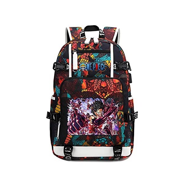 Anime One Piece Sac À Dos pour Ordinateur Portable Sac À Dos De Voyage pour Hommes Roronoa Zoro Print Sac Décole pour Garçon