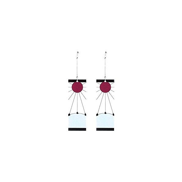 Pidak Boucles doreilles du Démon avec soleil rouge - Cosplay - Metal Shop, 32, Métal, 32, Métal