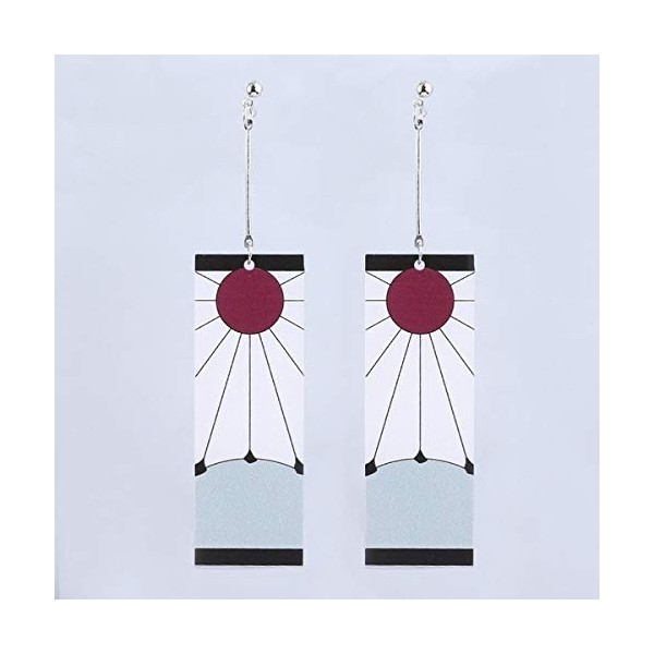 Pidak Boucles doreilles du Démon avec soleil rouge - Cosplay - Metal Shop, 32, Métal, 32, Métal