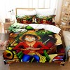 Anime One Piece Parure De Lit avec Housse De Couette 220x240 Et Taie doreiller en 100% Microfibre