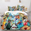 Enfunt-Home Anime One Piece Luffy Housse de Couette 220x240cm, Impression Numérique 3D Parure de Lit pour 100% Microfibre ave