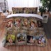 Anime One Piece Luffy Housse De Couette 220x240 en 100% Microfibre, imprimé numérique 3D Parure de lit, 3 pièces