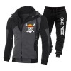 Japon Anime One Piece Imprimé Survêtement Vêtements De Sport pour Hommes 2 Pièces Ensemble Sweat Jogging Pantalon Costume Déc