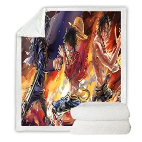 Couvertures et Plaids Anime Manga One Piece Jeter des Couvertures pour Lits Housse De Canapé,A-2056,150*200CM