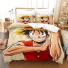 Enfunt-Home - Anime One Piece Housse de Couette 220x240cm, Impression Numérique 3D Luffy Parure de lit Enfant 100% Microfibre