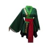Panjue Anime Roronoa Zoro Cosplay Costume Robe Tenues Halloween Carnaval Costume Vert Femme, L
