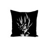 French Unicorn Housse de Coussin Taie Dragon Ball Son Goku Noir et Blanc Manga Cartoon Japon Animé 40x40 cm 