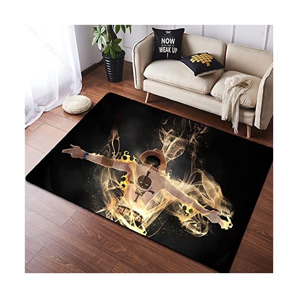 Rauans Tapis Anime One Piece Luffy Tapis de Sol paillasson Chambre Chambre Cuisine Salon Tapis antidérapant,A,80X120cm