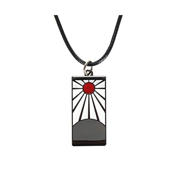 Collier avec Pendentif dans Le Style de lHanafuda de Tanjiro Kamado pour Fans de Demon Slayer