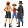 3 Pcs/Lot Luffy Ace Sabo One Piece Figurine Anime Jouet Modèle