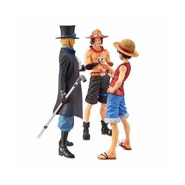 3 Pcs/Lot Luffy Ace Sabo One Piece Figurine Anime Jouet Modèle