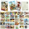 CBOSNF 30pcs Cartes Postales Anime One Piece Wanted Poster Cartes Postales One Piece Carte Postale Anime Affiche Décoration A