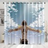 Enfunt-Home Anime One Piece Rideaux,Luffy Rideau Impression 3D Rideau Occultant Oeillets Ensemble Lot de 2 Rideaux Occultants