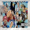 Enfunt-Home Anime One Piece Rideaux,Luffy Rideau Impression 3D Rideau Occultant Oeillets Ensemble Lot de 2 Rideaux Occultants