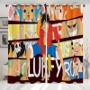 Enfunt-Home Anime One Piece Rideaux,Luffy Rideau Impression 3D Rideau Occultant Oeillets Ensemble Lot de 2 Rideaux Occultants