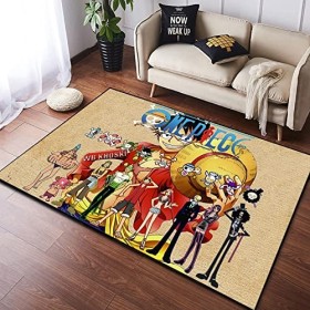 Rauans 3D Tapis Anime One Piece Tapis De Sol Paillasson De Chambre Tapis Antidérapant Cartoon,A,80X120cm