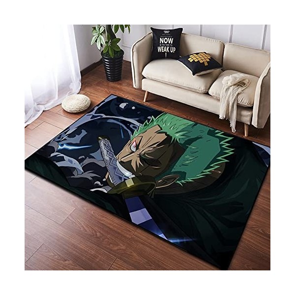 Rauans Tapis Anime One Piece Luffy Tapis de Sol paillasson Chambre Chambre Cuisine Salon Tapis antidérapant,A,80X120cm