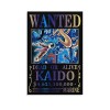 Poster Kaido One Piece Wanted sur toile pour salon 60 x 90 cm