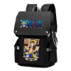 WANHONGYUE One Piece Anime Cosplay Backpack Cartable Sac à Dos pour Ordinateur Portable de 15,6 Pouces Gris / 6