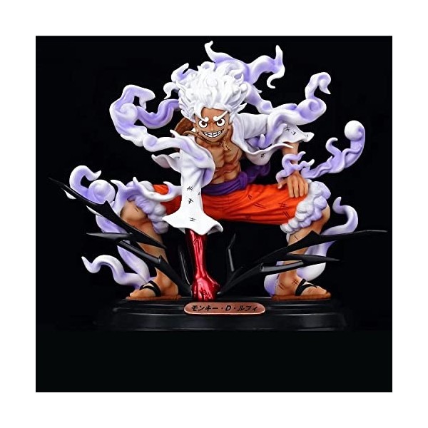 20CM Onepiece Figure Luffy Gear 5 Chiffres PVC Anime Statue Collection Modèle Poupée Jouet Décoration Cadeau