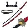 Hashiman - Katana One Piece - Roronoa Zoro Kitetsu - Réplique Manga Sabre + Support dEpée Bois + Ceinture