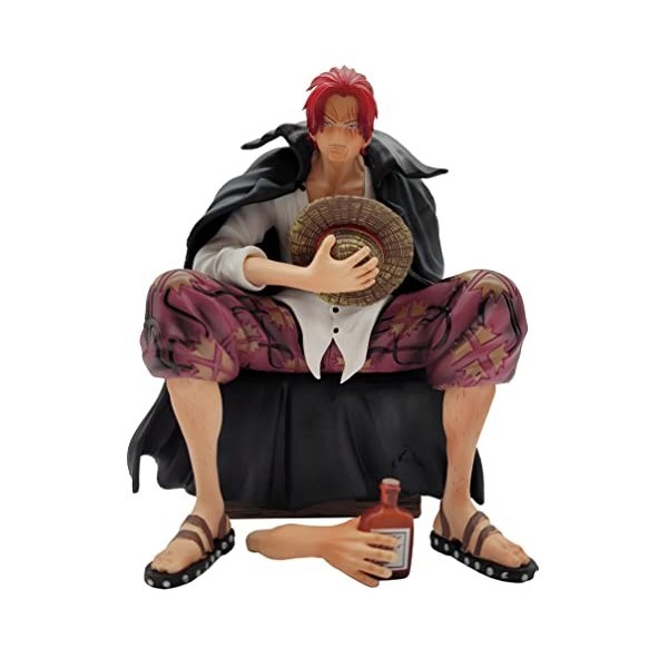 JAW REX One Piece Anime Red Haired Shanks Figurine Emperor of The Sea 16 cm 